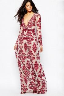 wedding photo -  FOR LOVE & LEMONS TEMECULA MAXI DRESS IN RED