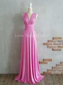 wedding photo - Bridesmaid Dress Infinity Dress Violet Floor Length Maxi Wrap Convertible Dress Wedding Dress