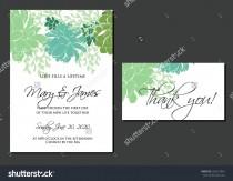 wedding photo - Wedding graphic set with succulents, wreath and glass terrariums