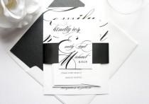 wedding photo -  Calligraphy Wedding Invitation - SAMPLE SET