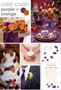 wedding photo - Color Crush: Purple And Orange