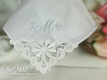 wedding photo - Mother of the Bride Wedding Handkerchief Hankie Personalized Hanky