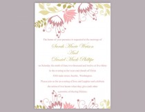wedding photo -  DIY Wedding Invitation Template Editable Word File Instant Download Printable Invitation Floral Wedding Invitation Colorful Invitation