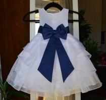 wedding photo - Brand New Organza Flower Girl Dress Bridesmaid Summer Easter Pageant Material Wedding Toddler Sash Recital Holiday S M 2 4 6 8 10 12 