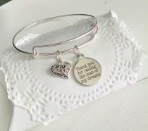 wedding photo - Mother In Law, Mother Of The Groom Gift, Thank You For Raising The Man Of My Dreams, Mother In Law Bracelet