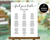 wedding photo - Wedding Seating Chart Template, Printable Seating Plan, Seating Chart Sign, Seating Board, PDF Instant Download, Editable Seating Poster