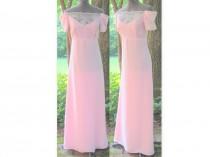 wedding photo - Upcycled Pastel Pink Prom Party Dress, Modern Size 2, Extra Small