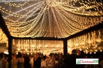 wedding photo - 64 feet 200 LED String Fairy Lights Wedding Garden Party Xmas Light, White, Blue, Green, Red Linkable