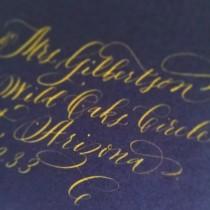 wedding photo - Flourish Style; Wedding Envelope Calligraphy; Hand Addressed