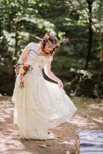 wedding photo - Tickle your woodland senses with this rustic nature wedding