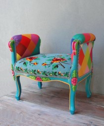 wedding photo - Rainbow Bench Bohemian Vanity Chair