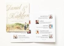 wedding photo - Modern Wedding Programs + Guest Guides from Guesterly