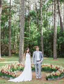 wedding photo - DIY Bohemian Greenhouse Wedding: Caroline + Brandon