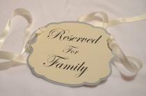 wedding photo - Reserved Chair Signs in a set of 4