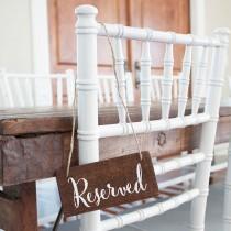 wedding photo - Wedding Reserved Sign - Many Fonts and Colors Available