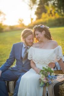 wedding photo - This boho chic barn wedding fills our senses with joy