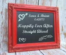 wedding photo - RED FRAMED CHALKBOARD For Sale Red Framed Magnetic Chalk board Blackboard Red Wedding Decor Red House Warming Gift Ideas Red Furniture
