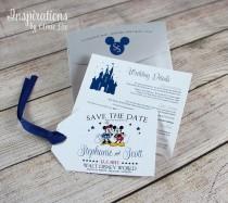 wedding photo - Disney Save the Date, Luggage Tag, Disney Tags, Disney Invitations