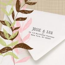 wedding photo - Return Address Stamp - Hand printed font - Perfect for stamping invitations, letters and packages - Josie and Sam Design