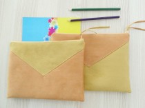 wedding photo -  Envelope #Clutch Large, #Statement Handbag, Bright #Vegan #Wristlet Clutch, Gold and Orange Clutch, #Wedding #Accessory Bag