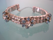 wedding photo -  Aqua Bracelet, Aqua Rhinestone, Great Gatsby, Art Deco, Bridal Cuff, Wedding Bracelet, Turquoise Blue, Vintage Bridal, Rhinestone