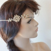 wedding photo -  Wedding Headpiece, Wedding Headband, Bridal Headpiece, Bridal Hair Accessory, Hair Jewelry