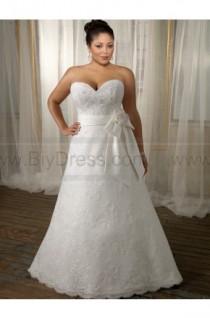 wedding photo -  Embroidered Lace Mori Lee Julietta Plus Size Bridal Gown 3104