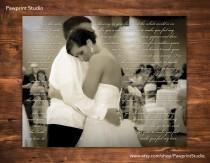 wedding photo - PRINTABLE: Wedding First Dance Photo With Song Lyrics (Customizable)