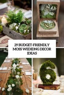 wedding photo - 29 Budget-Friendly Moss Wedding Décor Ideas - Weddingomania