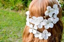 wedding photo - Hydrangea Cascading Crown