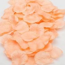 wedding photo - 1000 Peach Silk Rose Petals Wedding Centerpieces Party Table Decoration Confetti Bridal Shower Favor