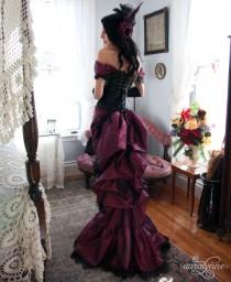wedding photo - Luscious in Leather - Taffeta Steampunk Ballgown - Made to Measure