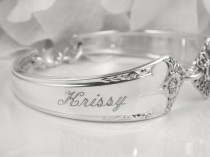wedding photo - PERSONALIZED Bridesmaids Bracelets, FREE ENGRAVING, Bridesmaid Gifts, Choose Quantity, Spoon Bracelets, Wedding Jewelry, Bracelets