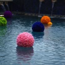 wedding photo - Floating Kissing Ball Pool Decoration Large Pomander