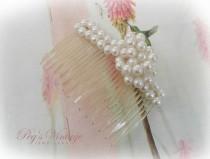 wedding photo - Vintage Pearl Bridal Hair Comb, Wedding Pearl Hair Comb, Long Hair Comb, Vintage Fashions, Hair Accessory