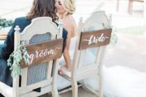 wedding photo - Bride & Groom Signs - Sweetheart Chair Signs - Wedding Signs