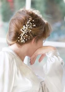 wedding photo - Bridal crystal headpiece, hair accessory, Fall wedding, handcrafted ornate bridal comb, quartz crystals, twisted wire Style 222