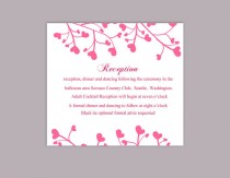 wedding photo -  DIY Wedding Details Card Template Editable Word File Instant Download Printable Details Card Pink Details Card Elegant Information Cards