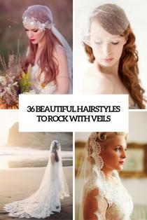 wedding photo - 36 Beautiful Hairstyles To Rock With Veils - Weddingomania