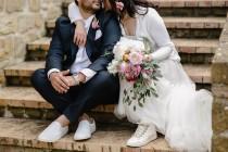 wedding photo - Cool Italian Wedding (With Florals, Cigars and a Motorbike)