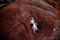 wedding photo - Desert Engagement in the Painted Hills of Oregon: Inna + Igor