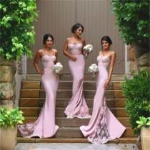 wedding photo - Sexy Prom Dresses,Mermaid Bridesmaid Dresses,Spaghetti Straps Bridesmaid Dresses,2016 Cheap Bridesmaid Dress With Lace Appliques, Wedding Party Dresses,Long Bridal Gowns, PD0010