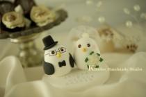 wedding photo - birds Wedding Cake Topper-love bird with sweet heart base (K310)