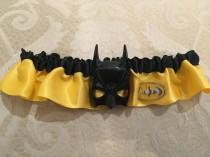 wedding photo - Batman garter