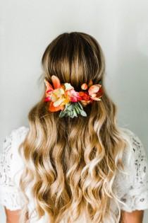 wedding photo - Colorful Succulent Tropical Flower Crown