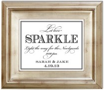 wedding photo - Let Love Sparkle 8x10 Sparkler Send Off Wedding Sign Customized Personalized Typography Art Print