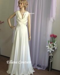 wedding photo - Venus- Ultra Elegant and Sexy Wedding Dress. Vintage Inspired Style.