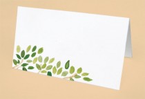 wedding photo - Watercolor Leaves Place Cards, Spring Place Cards, Rustic Wedding Place Cards, Watercolor Leaf Escort Cards, Shower Place Cards, Rustic