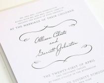 wedding photo - Wedding Invitation - Woodlands Chic - White Wedding, Romantic, Soft, Vintage Invitation - Sample Set
