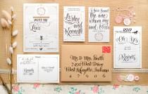 wedding photo - Romantic & Rustic Wedding Invitations - Kentucky Derby Wedding Invites - Printable DIY Layered Invitations - Felicity